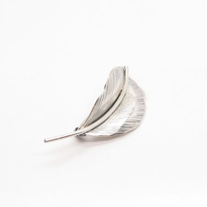 925 Sterling Silver Vintage Jewelart Leaf Pin Brooch