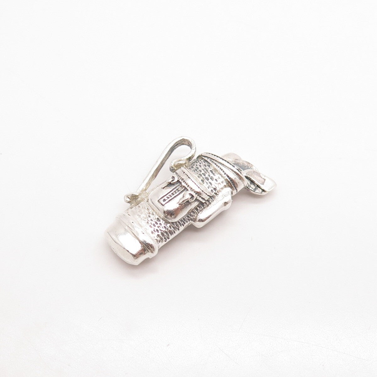 925 Sterling Silver Vintage Golf Clubs Slide Pendant