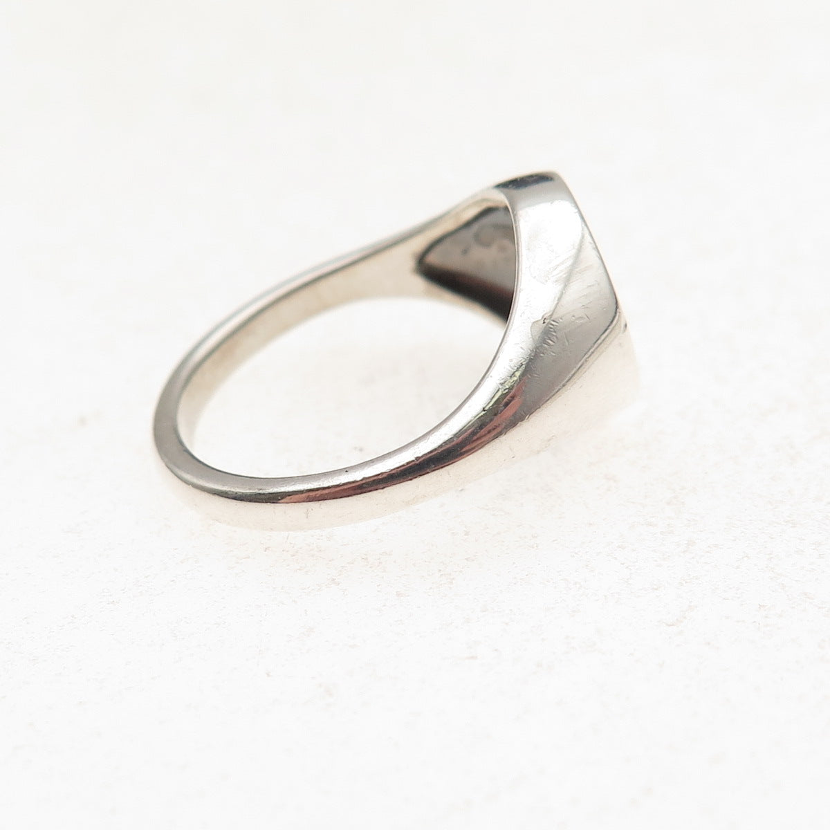 Pandora 925 Sterling Silver Round-Cut C Z Circle of Life Signet Ring Size 6