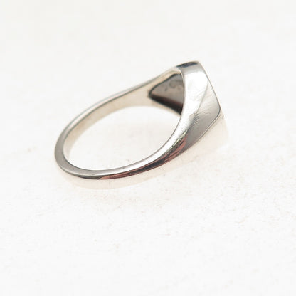 Pandora 925 Sterling Silver Round-Cut C Z Circle of Life Signet Ring Size 6