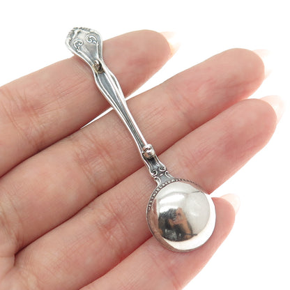 WESTMORLAND Sterling Silver Antique 1940 George & Martha Washington Spoon Brooch