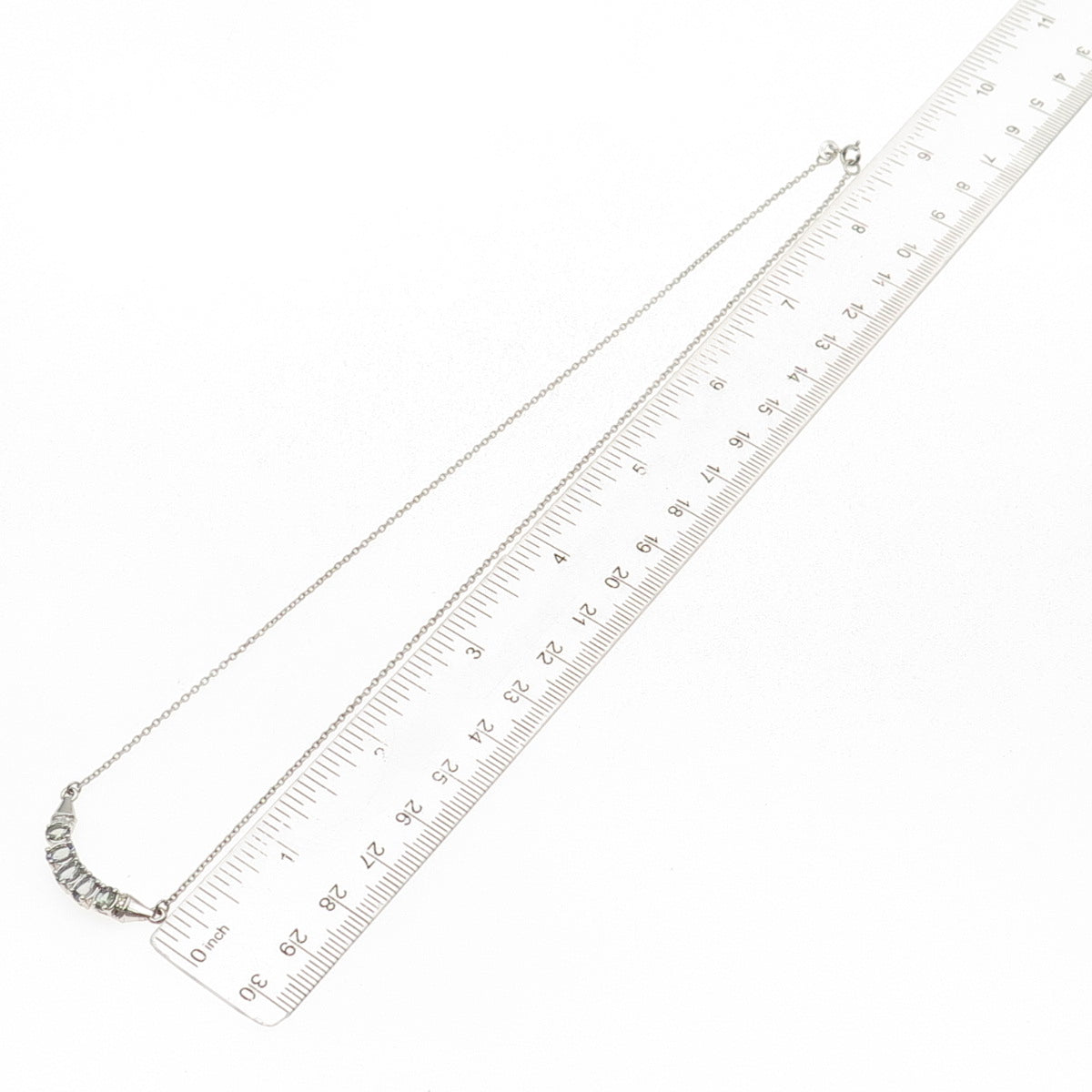 Chuck Clemency 925 Sterling Silver Real Tanzanite Cable Chain Necklace 18"