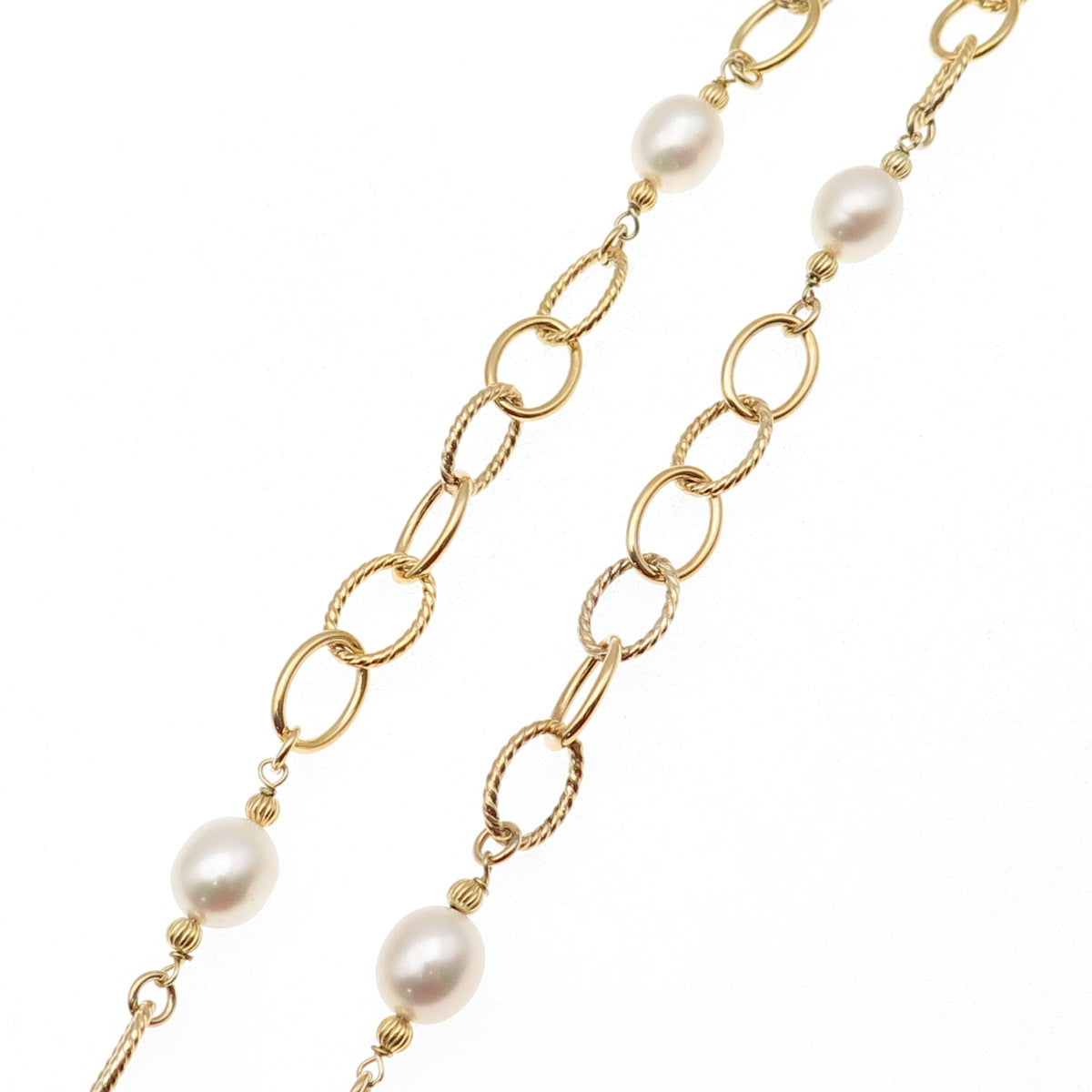 GioIelli Di Valenza 925 Sterling GP Vintage Italy Pearl By The Yard Necklace 18"