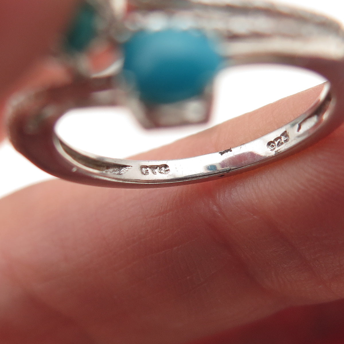 Chuck Clemency 925 Sterling Silver Real Sleeping Beauty Turquoise Ring Size 6.25