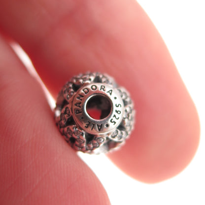 Pandora 925 Sterling Silver C Z Essence Appreciation Slide Bead Charm