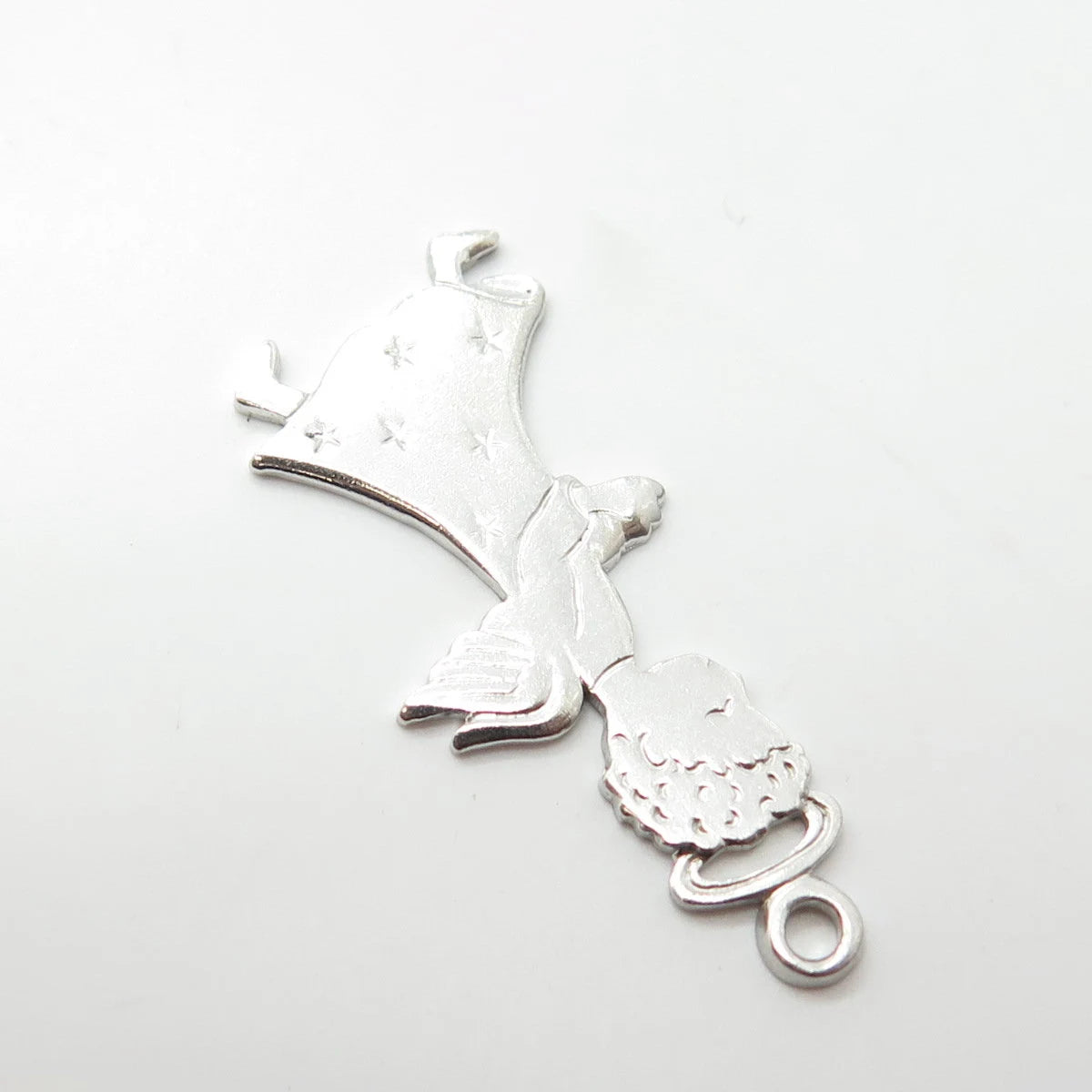 925 Sterling Silver Vintage Angel Pendant