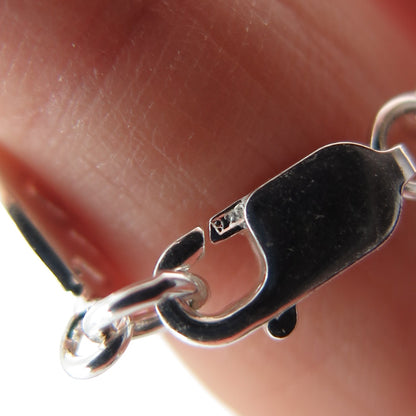 925 Sterling Silver Vintage Believe Faith Dream Hope Love Laugh Bracelet 6.75"