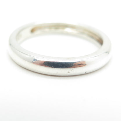 MICHELLE ALBALA 925 Sterling Silver Vintage Wedding Band Ring Size 7.25
