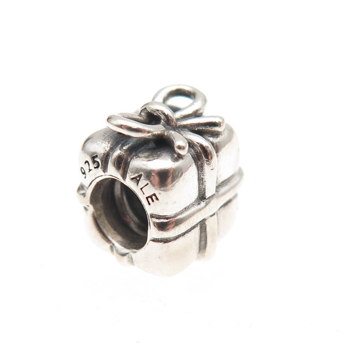 Pandora 925 Sterling Silver Present Gift Box Slide Bead Charm