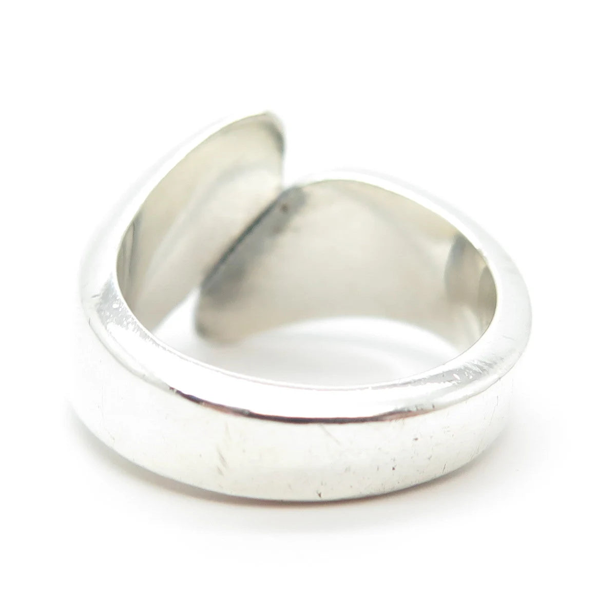 925 Sterling Silver Vintage Ribbed Ring Size 7.5