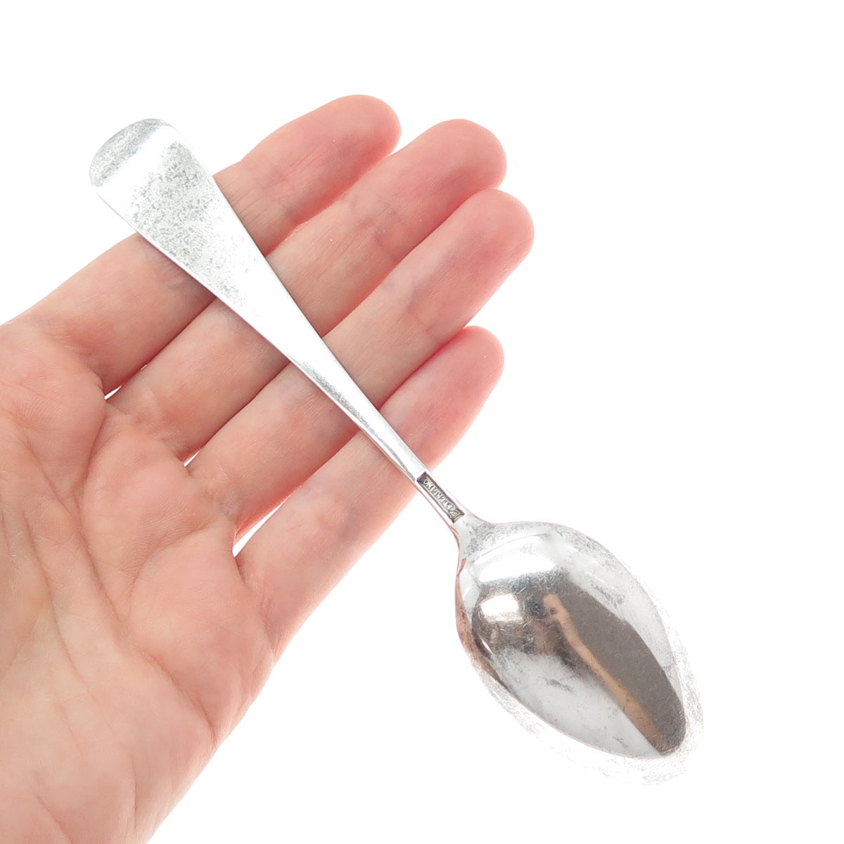 MECHANICS Sterling Silver Antique Art Deco Detroit States & Cities Coffee Spoon