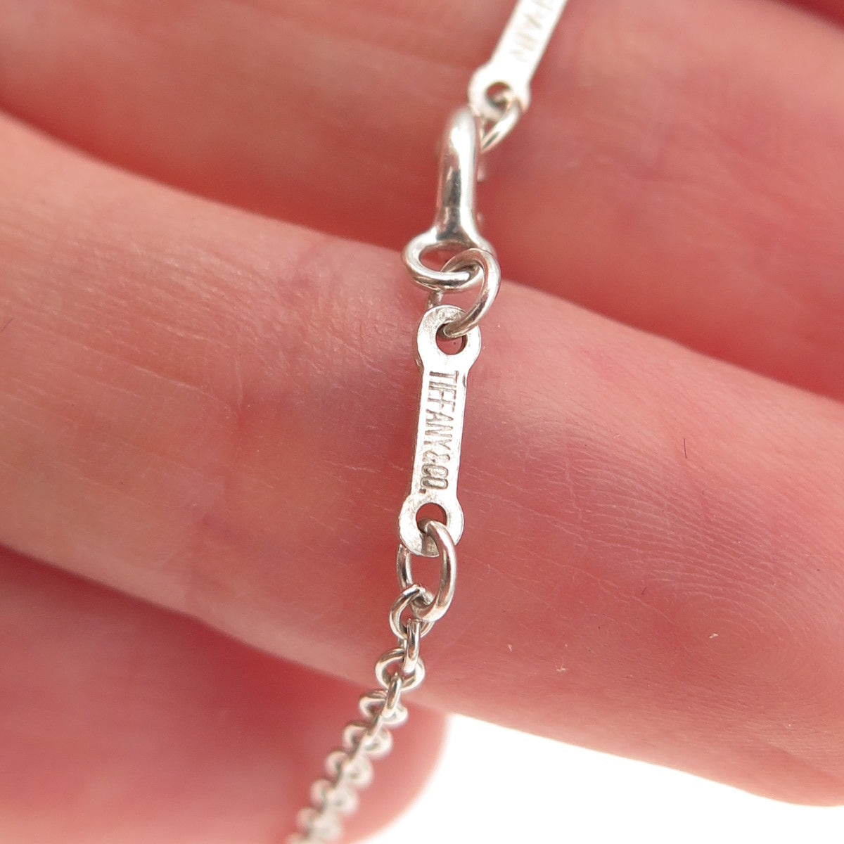 Tiffany & Co. Elsa Peretti 925 Sterling Silver Vintage Cable Chain Necklace 28"