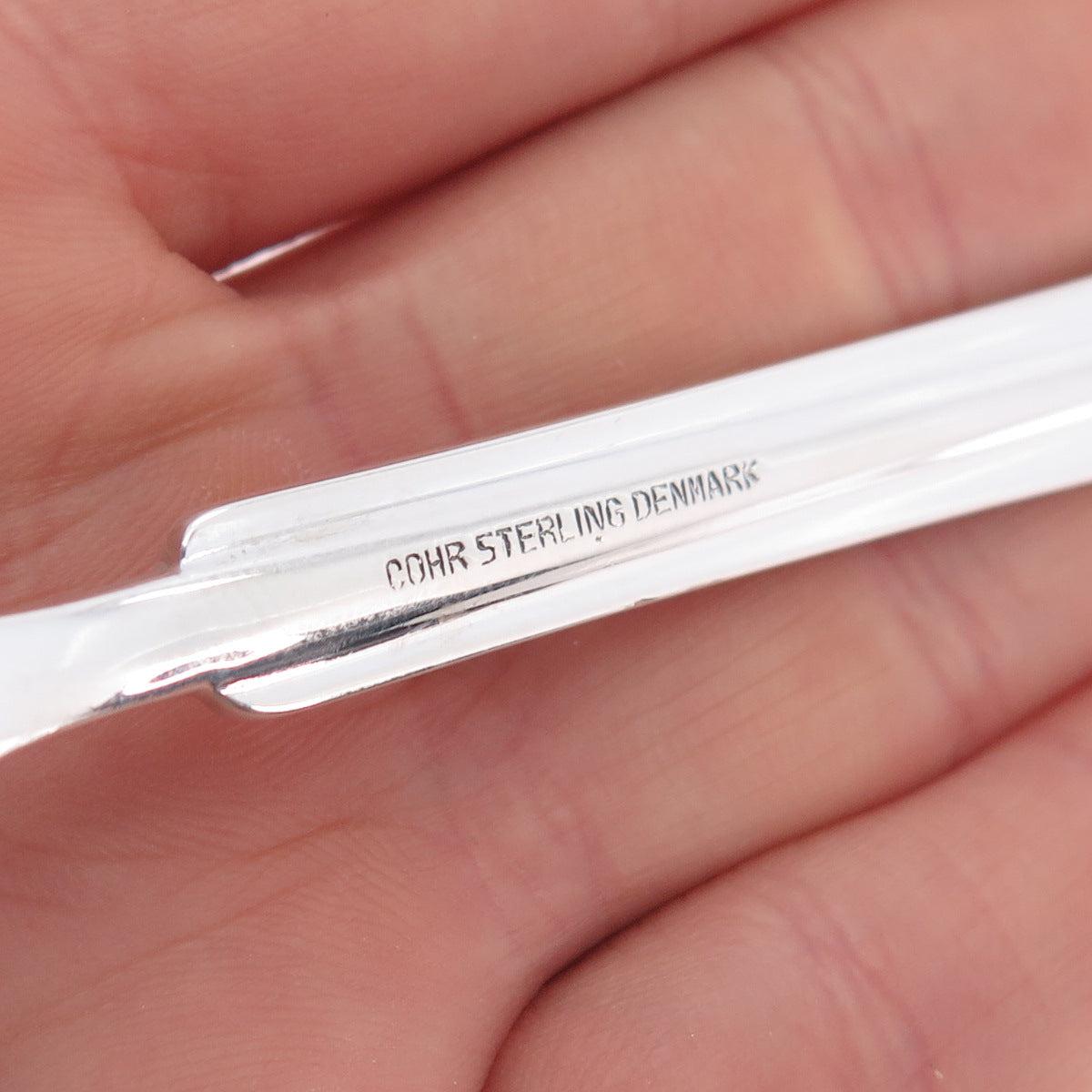 COHR 925 Sterling Silver Antique Denmark Monica Round Bowl Soup Spoon