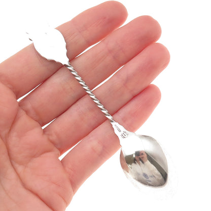 George E. Homer 925 Sterling Antique Art Deco Boston Baked Beans Coffee Spoon