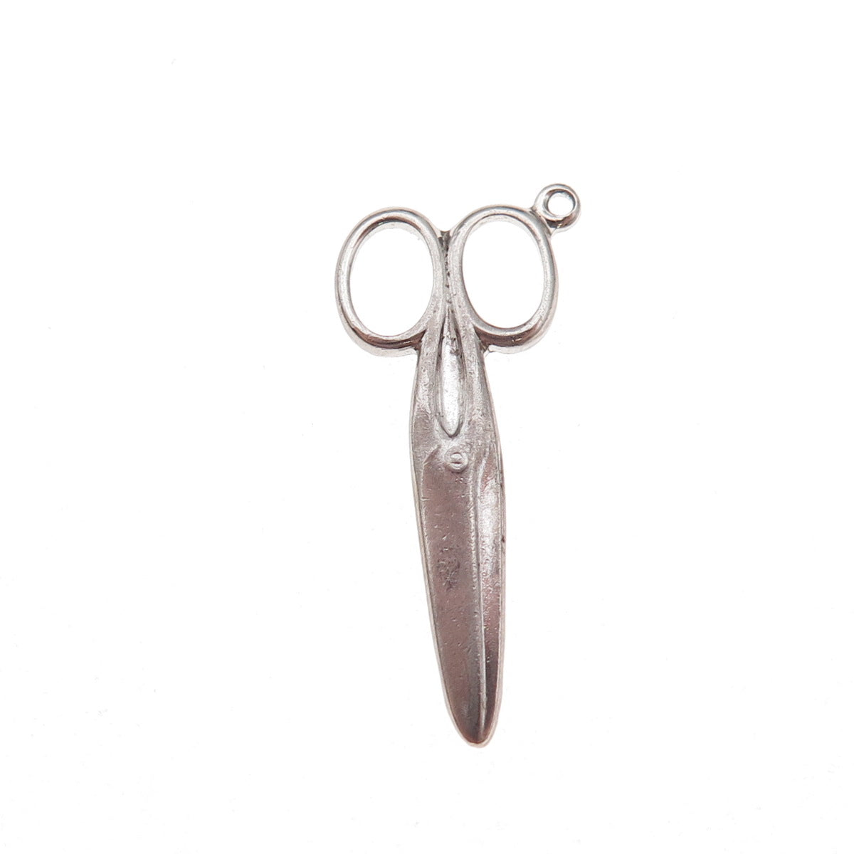 Paye & Baker Sterling Silver Antique Art Deco Scissors Oxidized Charm Pendant