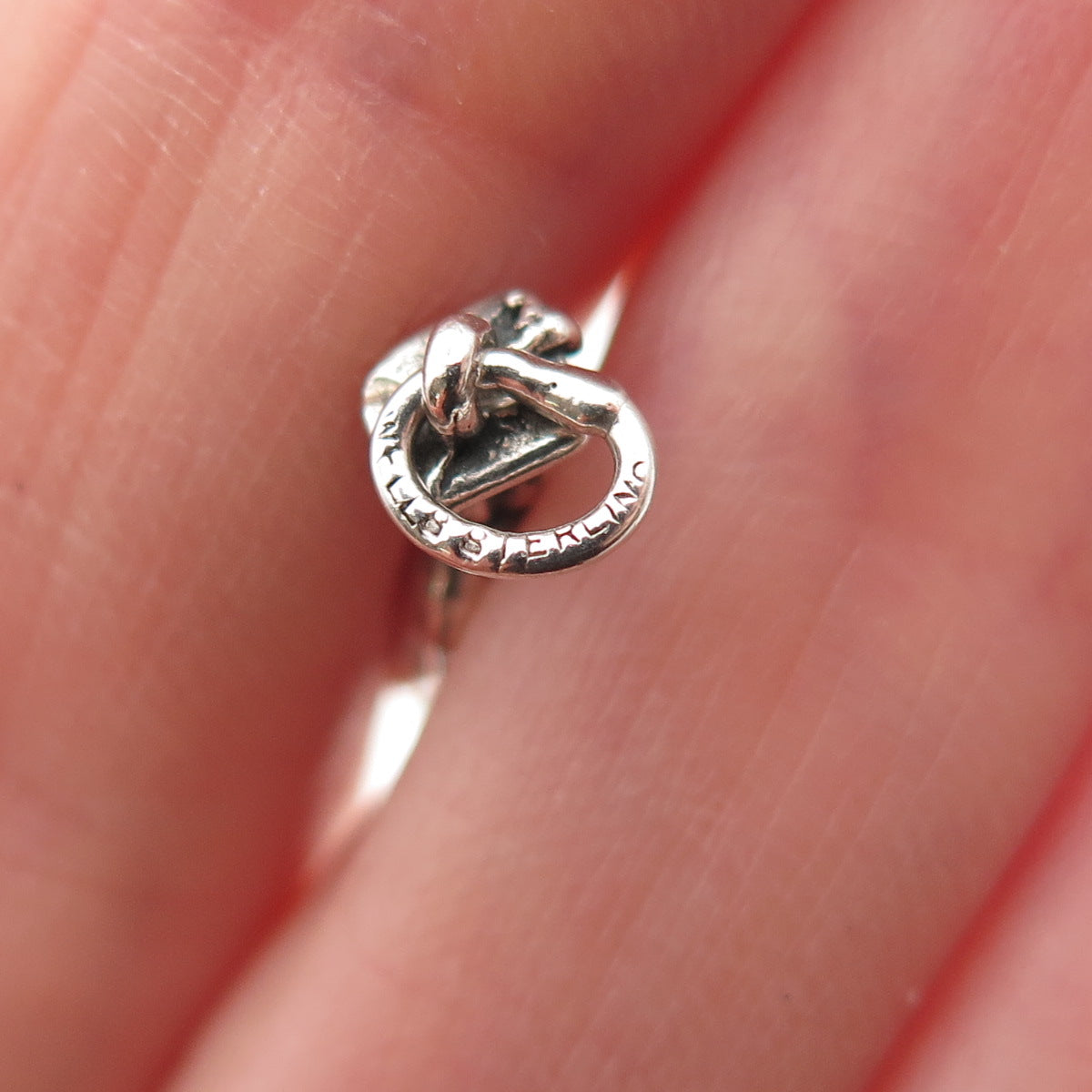 Wells 925 Sterling Silver Vintage Graduate Student Oxidized 3D Charm Pendant
