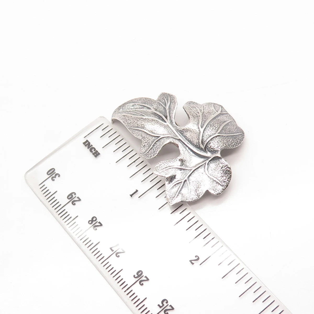 925 Sterling Silver Vintage Beau Leaf Pin Brooch