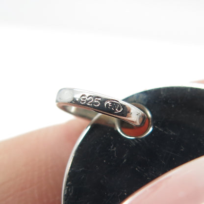 HN HENG NGAI 925 Sterling Silver Letter "G" Initial Round Pendant
