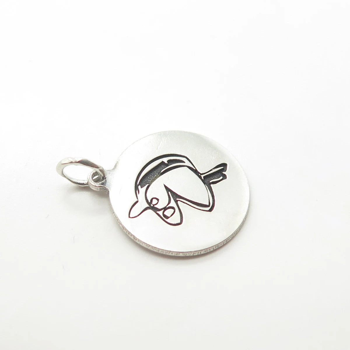 925 Sterling Silver USA Two In Town Horse Charm Pendant