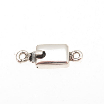 925 Sterling Silver Vintage Mexico Bracelet / Necklace Box Lock Clasp