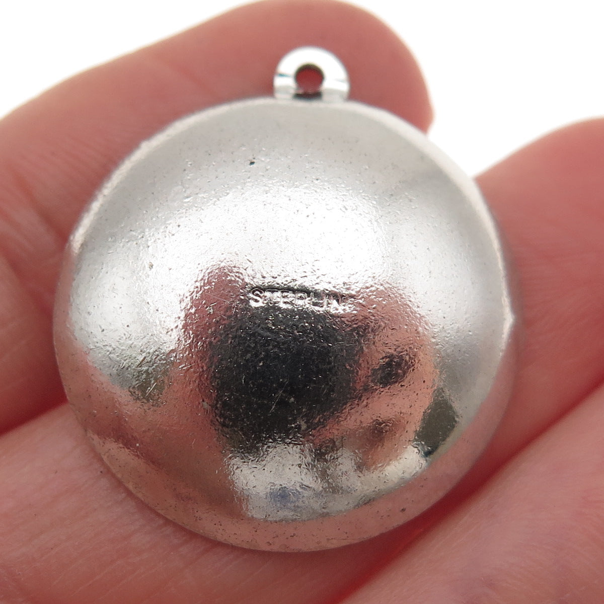 925 Sterling Silver Vintage Sweet 16 Charm Pendant
