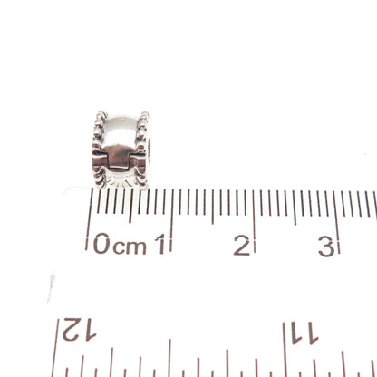 Pandora 925 Sterling Silver Beveled Clip Charm