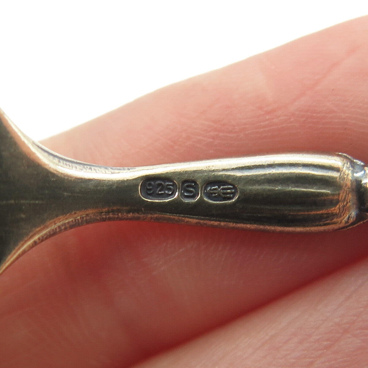 OTTAR HVAL 925S Sterling Silver Gold Plated Vintage Norway Enamel Lemon Fork