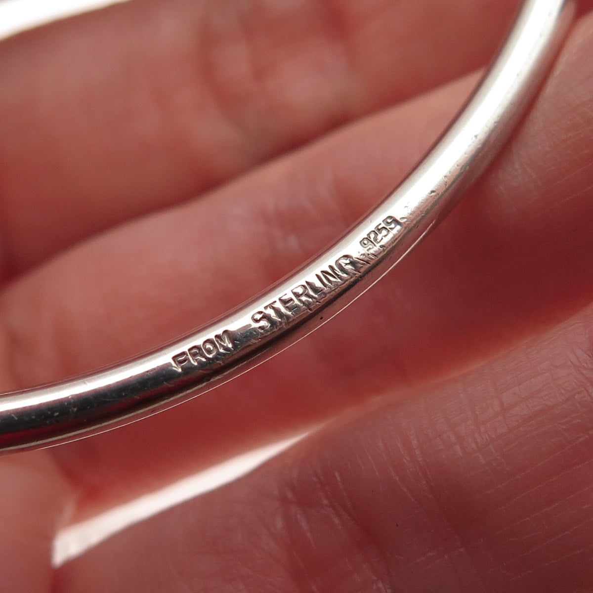 N.E. FROM 925S Sterling Vintage Lab-Created Sapphire Adjustable Bracelet 7"