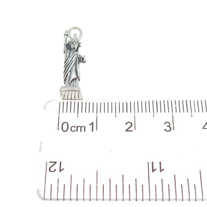 MAISELS INDIAN TRADING Sterling Vintage Statue of Liberty Oxidized Charm Pendant