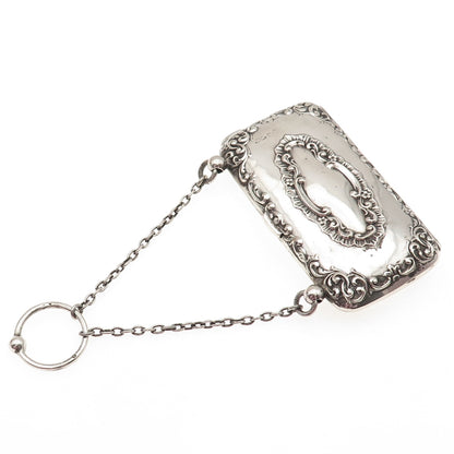 Henry Matthews 925 Sterling Silver Antique 1900s Chester Chatelaine Coin Purse