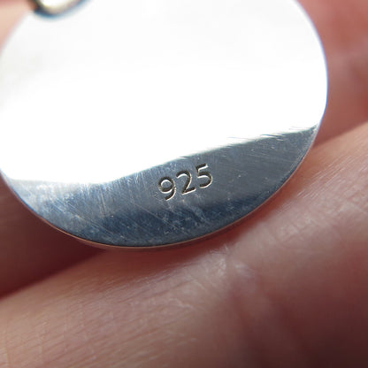 925 Sterling Silver Yellow Enamel Florida State Map Minimalist Charm Pendant