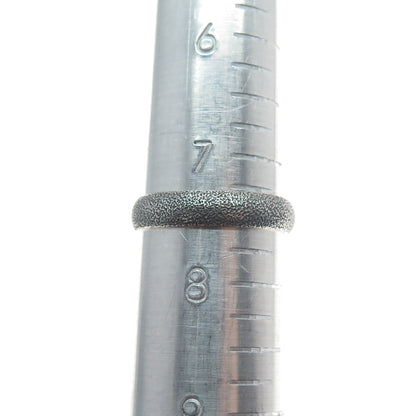 925 Sterling Silver Vintage Textured Oxidized Band Ring Size 7.5