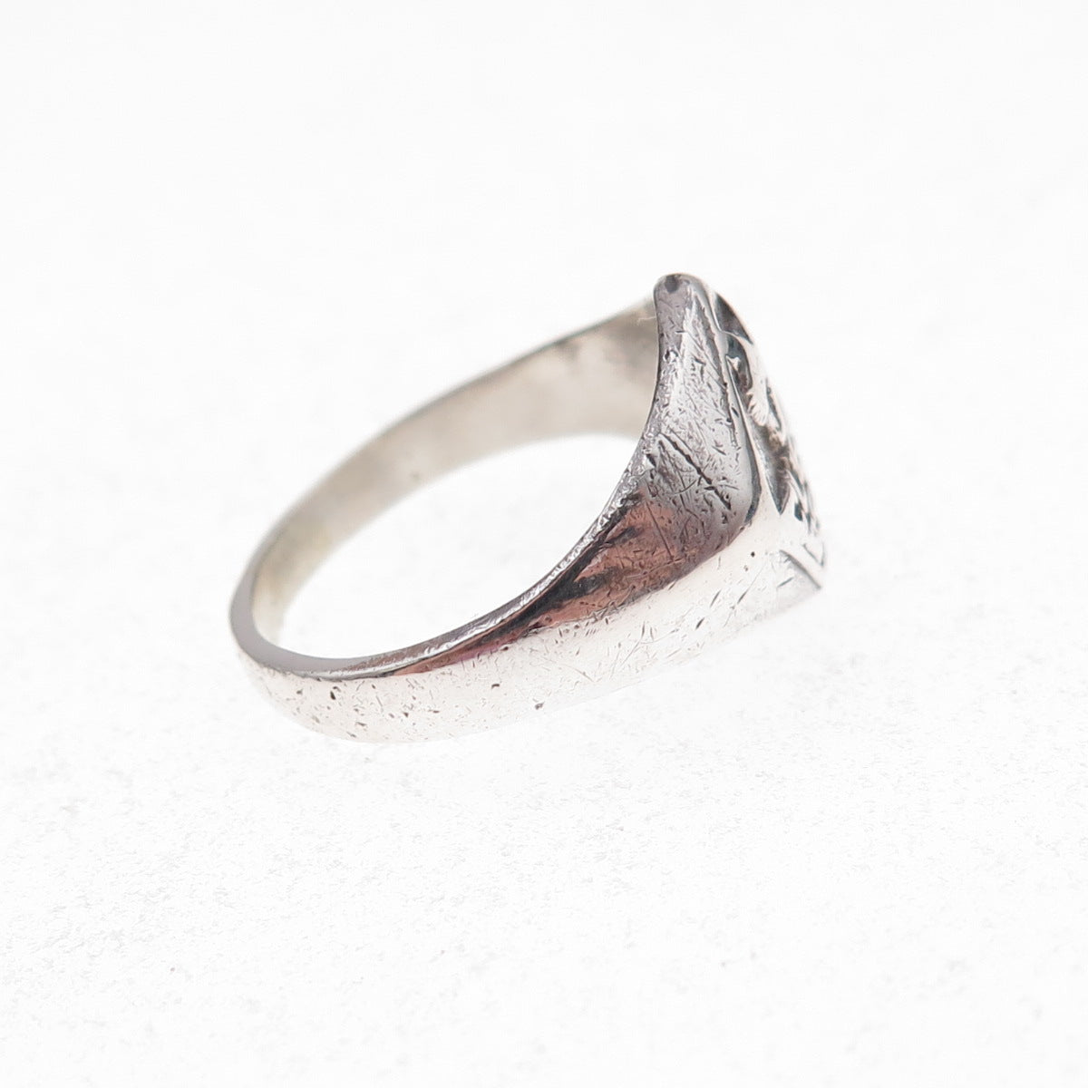 925 Sterling Silver Antique Art Deco Boy Scouts of America Ring Size 6