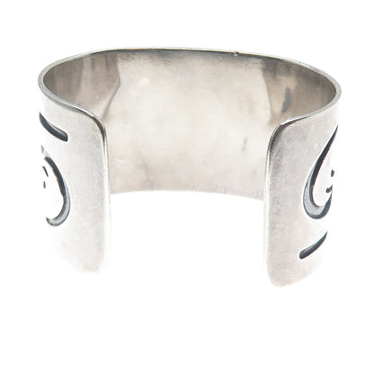 Old Pawn Hopi 925 Sterling Silver Vintage Southwestern Adjustable Bracelet 6.5"