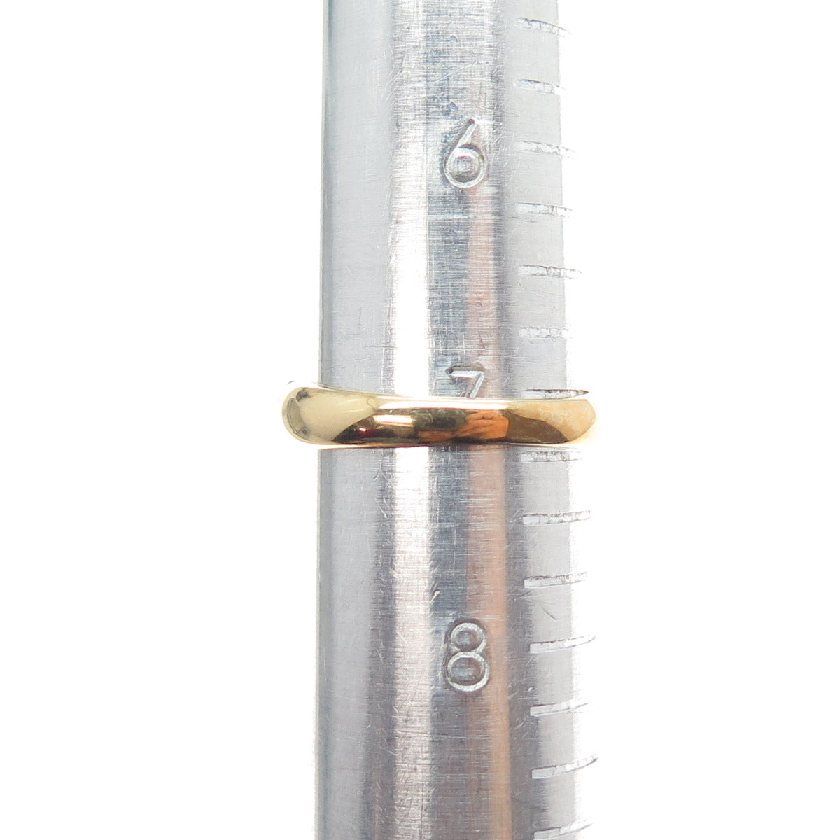 925 Sterling Silver Gold Plated Real Round-Cut Diamond & Ruby Ring Size 7.25