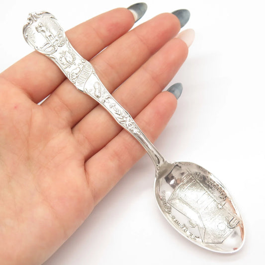 925 Sterling Silver Antique Mechanic Co. St. Paul 's Church Spoon