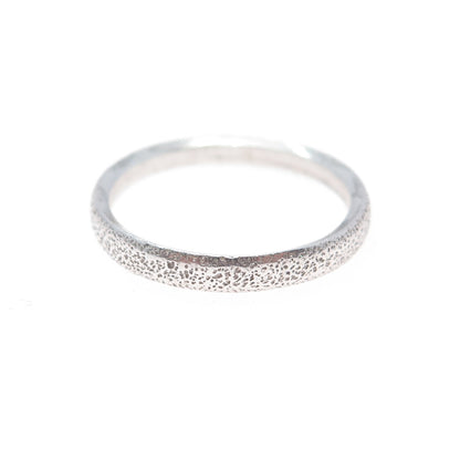 925 Sterling Silver Vintage Textured Stackable Band Ring Size 9.25