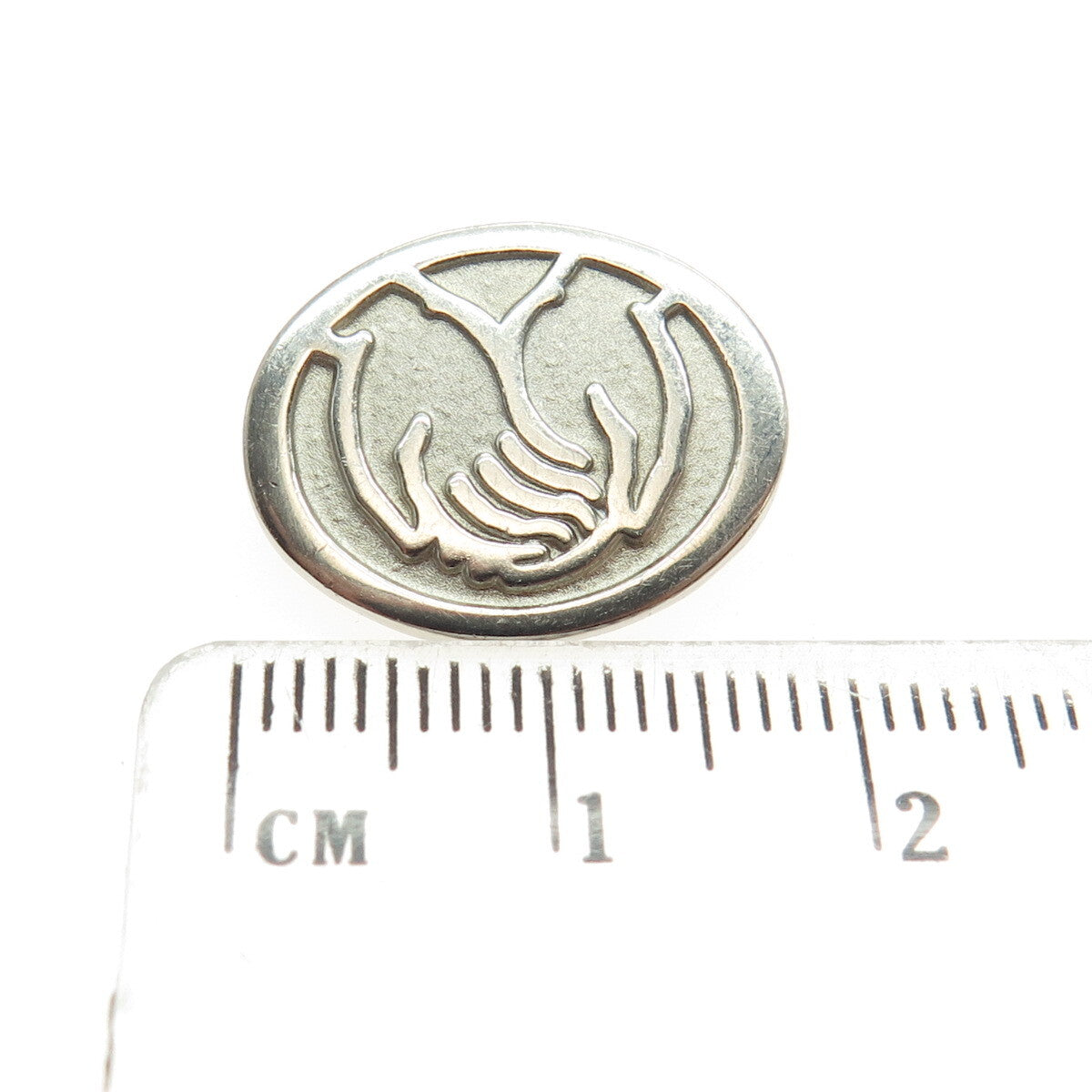 925 Sterling Silver Vintage Enamel Allstate Insurance Logo Pin Brooch