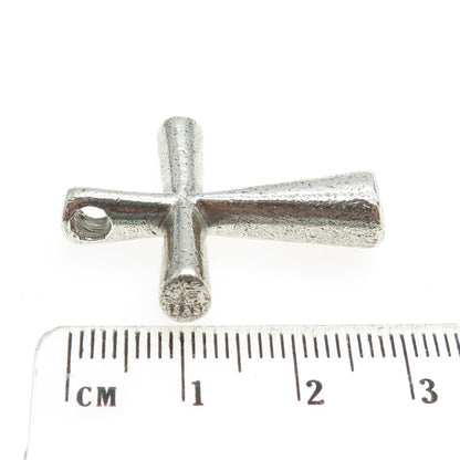 925 Sterling Silver Vintage Cross Slide Pendant