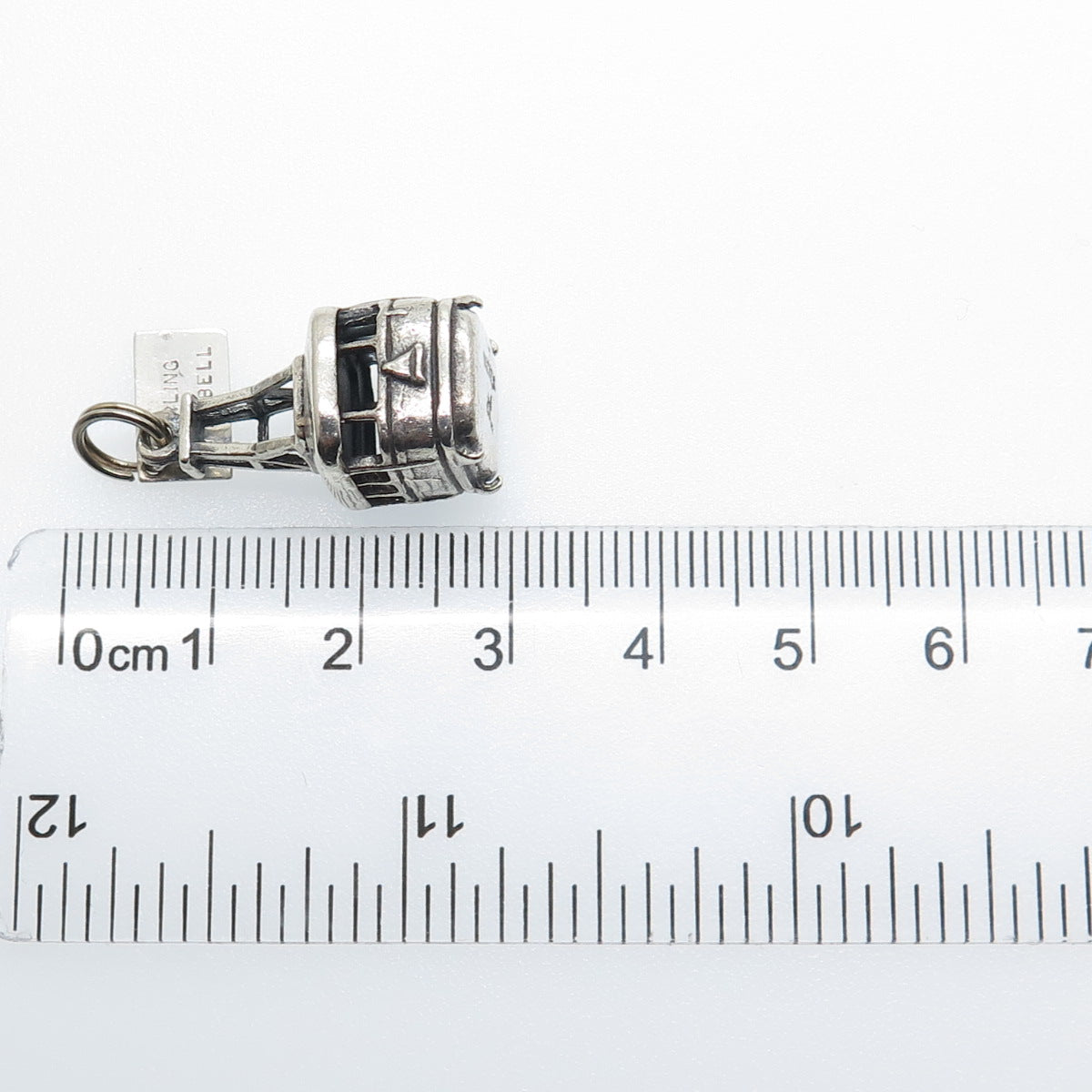 BELL TRADING 925 Sterling Silver Vintage Sandia Peak Tramway 3D Charm Pendant