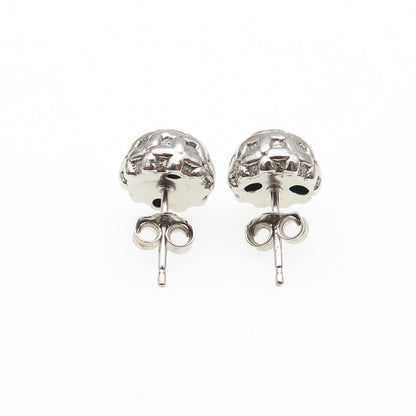 925 Sterling Silver Lucky Number 8 Stud Earrings