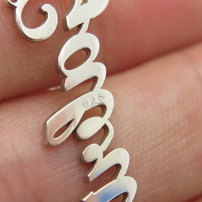 925 Sterling Silver "Gabriella" Personalized Centerpiece Pendant