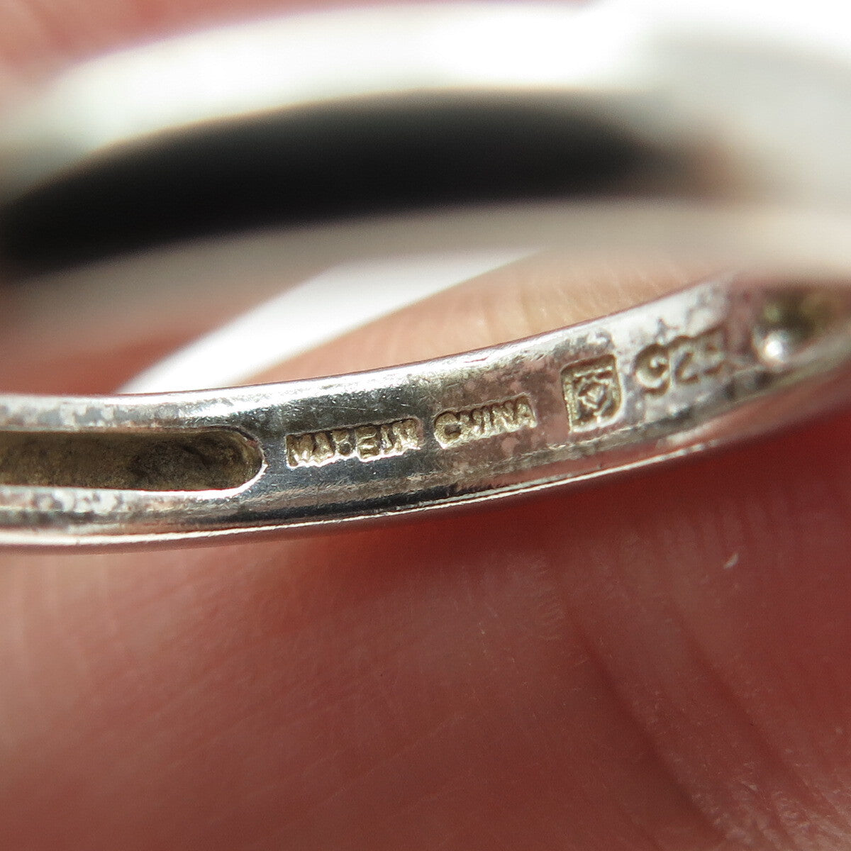 MICHELLE ALBALA 925 Sterling Silver Vintage Wedding Band Ring Size 7