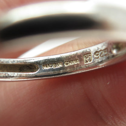 MICHELLE ALBALA 925 Sterling Silver Vintage Wedding Band Ring Size 7