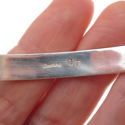 Grace Touchine Navajo Old Pawn Sterling Vintage Opal Adjustable Bracelet 6.75"