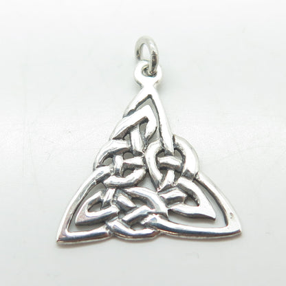 PSCL Peter Stone 925 Sterling Silver Vintage Celtic Trinity Knot Pendant