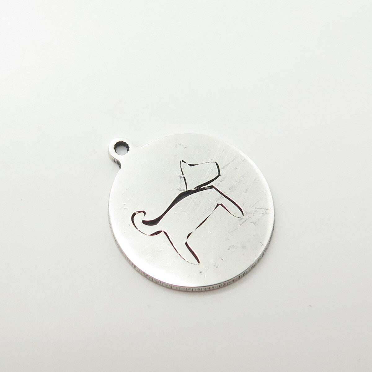 925 Sterling Silver USA Two In Town Dog Charm Pendant