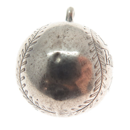 925 Sterling Silver Antique "Legion Runner Up 1947" Baseball Minimalist Pendant