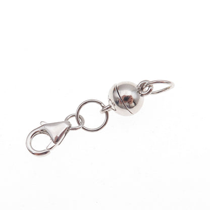 Seiden Gang 925 Sterling Silver Bracelet Necklace Lobster & Magnetic Lock Clasp