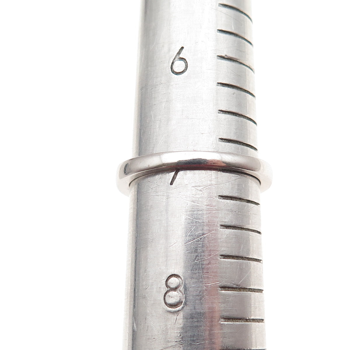 925 Sterling Silver Round-Cut C Z Half Eternity Band Ring Size 7
